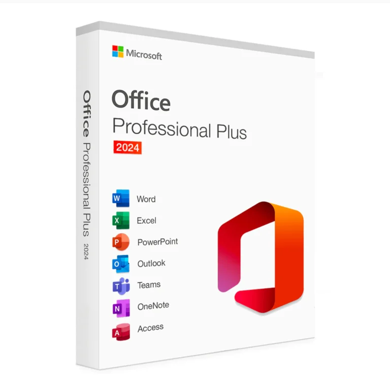 Microsoft Office Professional Plus 2024 software box
