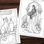 Spooky Halloween Coloring Pages with Bonus: Over 2,500 Additional Coloring Pages - Image 4