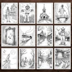 Spooky Halloween Coloring Pages with Bonus: Over 2,500 Additional Coloring Pages - Image 6