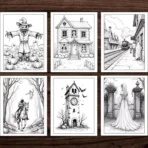 Spooky Halloween Coloring Pages with Bonus: Over 2,500 Additional Coloring Pages - Image 7